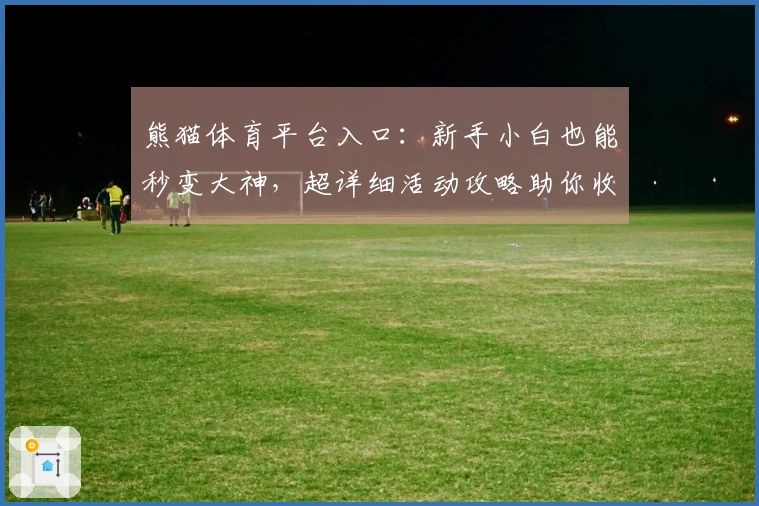 熊猫体育平台入口：新手小白也能秒变大神，超详细活动攻略助你收益翻倍！